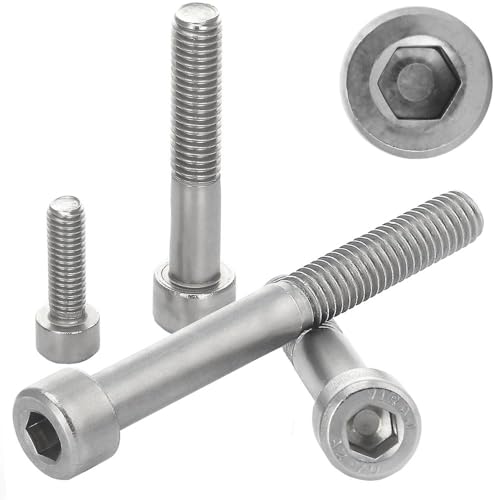 10 Stück Zylinderschrauben mit Innensechskant M8x35 Edelstahl A2 Teilgewinde Zylinderkopfschrauben DIN 912 / ISO 4762 WIBTEC® von WIBTEC