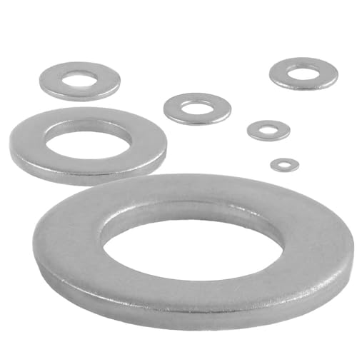 100 Stück Flache Unterlegscheiben M24 Edelstahl A2 DIN 125 (Form A) Edelstahlscheiben Beilagscheiben WIBTEC® von WIBTEC