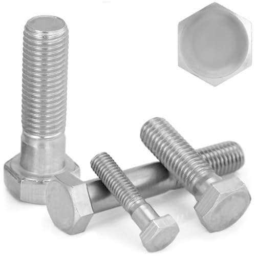 4 Stück Sechskantschrauben mit Schaft M10x120 Edelstahl A2 DIN 931 / ISO 4014 Teilgewinde Maschinenschrauben WIBTEC® von WIBTEC