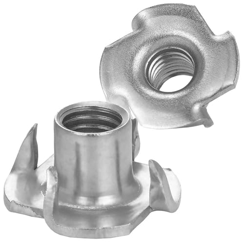 5 Stück Einschlagmuttern M4x7 Edelstahl A2 Einpressmuttern mit 4 Einschlagspitzen WIBTEC® von WIBTEC