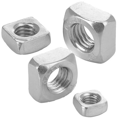 5 Stück Vierkantmuttern M8 Edelstahl A2 Einlegmuttern Quadratmuttern standard Form DIN 557 WIBTEC® von WIBTEC