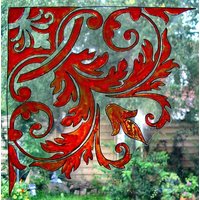 Wicoart Fensteraufkleber Buntglas Fenstersticker Vitrine Ecke Barock von WICOART
