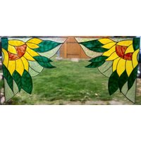 Wicoart Fensteraufkleber Buntglaseffekt Lot Von 2 Blumenecken Wicoart Fensteraufkleber Buntglaseffekt Lot Von 2 Blumenecken von WICOART