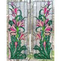 Wicoart Fensterbild Geißblatt Vitrail Art Decal 20x40 cm Wicoart Fensterbild Geißblatt Vitrail Art Decal 20x40 cm von WICOART