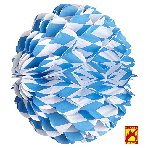 Widmann 02513 - Bayerischer Honeycomb Lampion, Durchmesser 28 cm, Bierfest, Volksfest, Geburtstag von WIDMANN