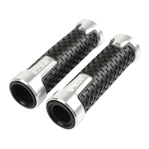 WIEHSN Universal Motorradzubehör 7/8" 22mm CNC-Lenkergriffe Griff Handgriff Für Suzuki RF 900 R RF900R RF 900R 1994 1995 1996 1997 (Color : Argent) von HIARAN