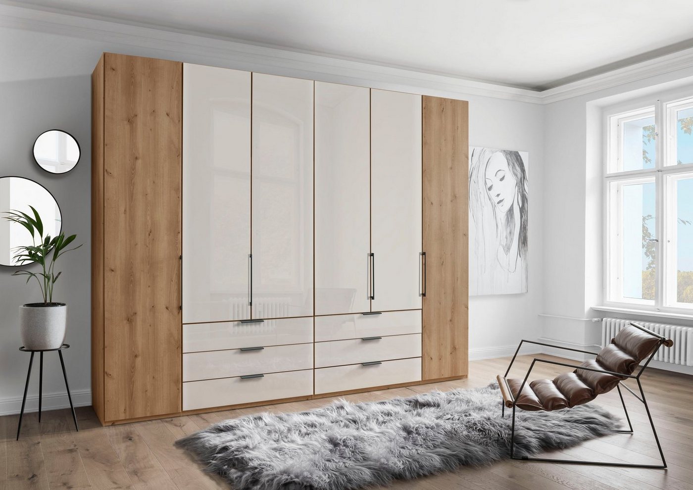 WIEMANN Drehtürenschrank Monaco mit Teil-Glasfront sowie hochwertige Beschläge inkl. Dämpfung WIEMANN Drehtürenschrank Monaco mit Teil-Glasfront sowie hochwertige Beschläge inkl. Dämpfung von WIEMANN