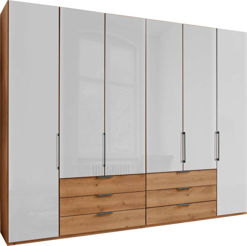 WIEMANN Falttürenschrank Monaco Teil-Glasfront sowie hochwertige Beschläge inkl. Schubladendämpfung von WIEMANN