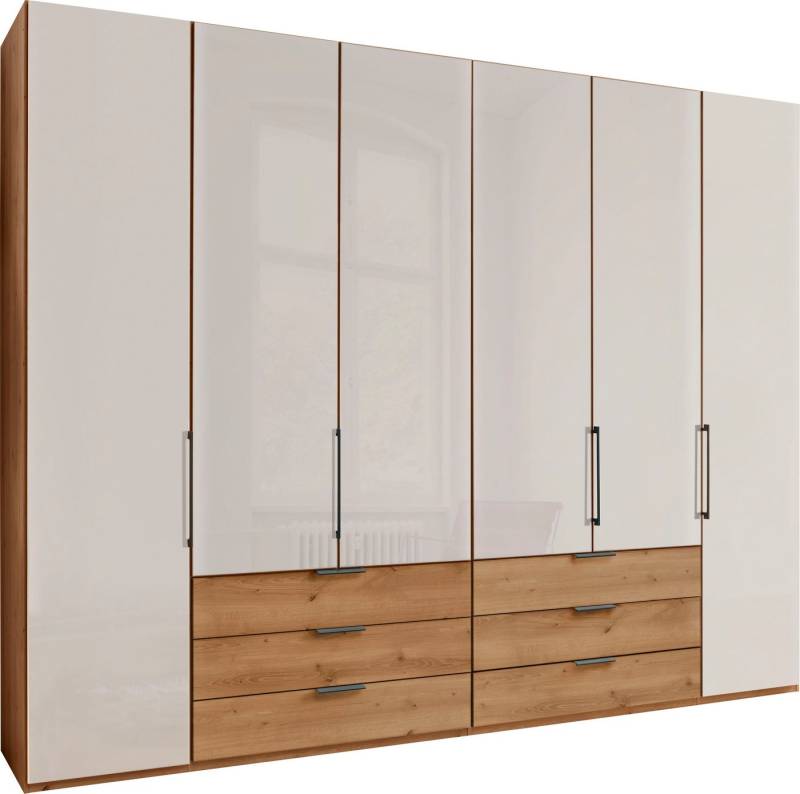 WIEMANN Falttürenschrank Monaco Teil-Glasfront sowie hochwertige Beschläge inkl. Schubladendämpfung von WIEMANN