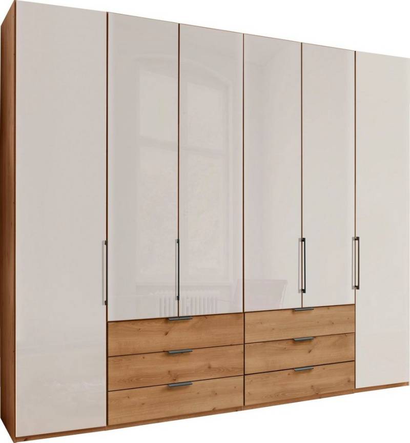 WIEMANN Falttürenschrank Monaco Teil-Glasfront sowie hochwertige Beschläge inkl. Schubladendämpfung von WIEMANN