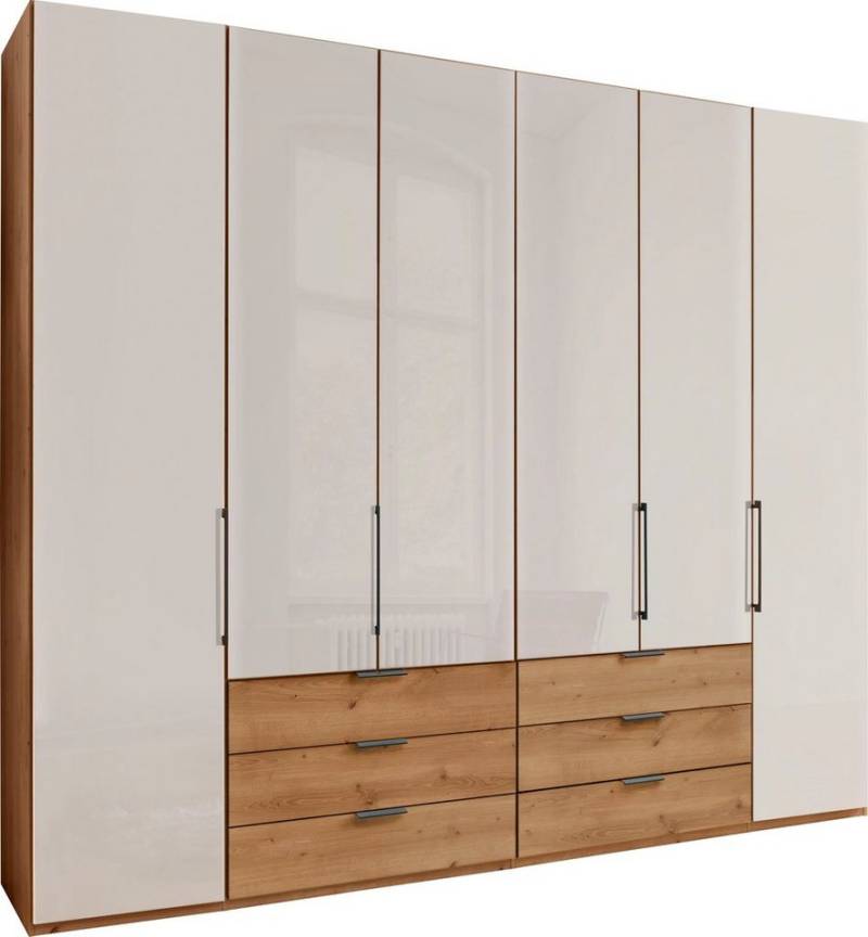 WIEMANN Falttürenschrank Monaco Teil-Glasfront sowie hochwertige Beschläge inkl. Schubladendämpfung von WIEMANN