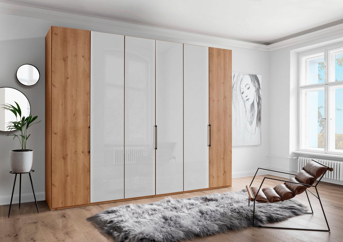 WIEMANN Falttürenschrank Monaco mit Teil-Glasfront sowie hochwertige Beschläge WIEMANN Falttürenschrank Monaco mit Teil-Glasfront sowie hochwertige Beschläge von WIEMANN