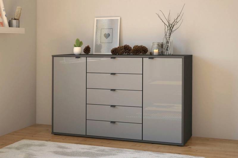 WIEMANN Kombikommode Nizza, vormontiert, mit Soft-Close und Glasfront von WIEMANN