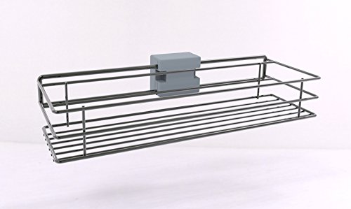 WIEMANN Loft Utensilien-Auszug für Kleiderschrank, Silber, B/H/T 16 cm x 9 cm x 45 cm von WIEMANN