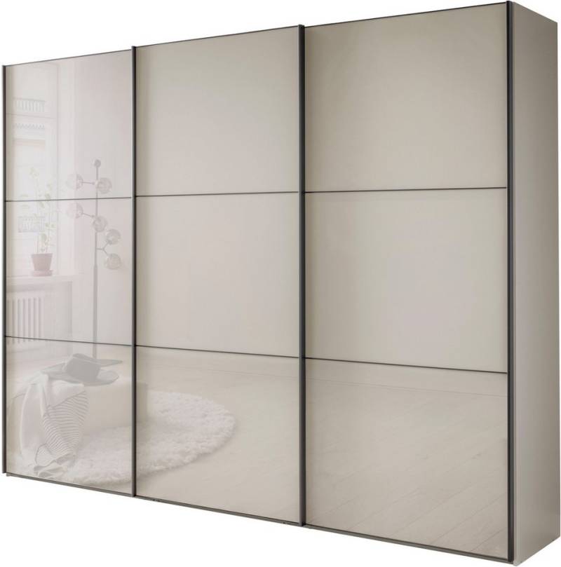 WIEMANN Schwebetürenschrank Phoenix, Made in Germany, modernes Design, Highlight, Blickfang (Viele Farbkombinationen, in 4 Breiten und in 2 Höhen erhältlich) maximaler Staurraum, inkl.Einlegeböden, Wäscheböden u. Dämpfer von WIEMANN