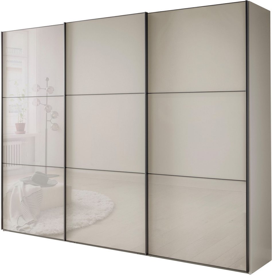 WIEMANN Schwebetürenschrank Phoenix, Made in Germany, modernes Design, Highlight, Blickfang (Viele Farbkombinationen, in 4 Breiten und in 2 Höhen erhältlich) maximaler Staurraum, inkl.Einlegeböden, Wäscheböden u. Dämpfer von WIEMANN