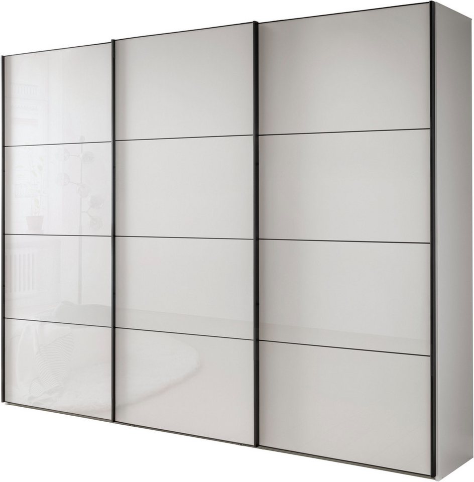 WIEMANN Schwebetürenschrank Phoenix, Made in Germany, modernes Design, Highlight, Blickfang (Viele Farbkombinationen, in 4 Breiten und in 2 Höhen erhältlich) maximaler Staurraum, inkl.Einlegeböden, Wäscheböden u. Dämpfer von WIEMANN