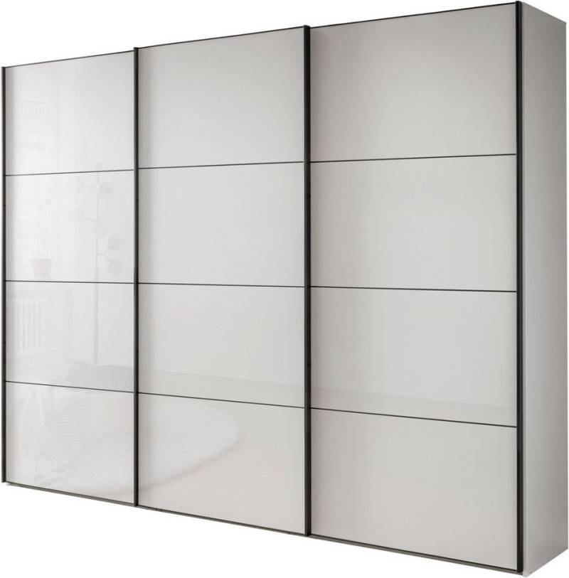 WIEMANN Schwebetürenschrank Phoenix, Made in Germany, modernes Design, Highlight, Blickfang (Viele Farbkombinationen, in 4 Breiten und in 2 Höhen erhältlich) maximaler Staurraum, inkl.Einlegeböden, Wäscheböden u. Dämpfer von WIEMANN