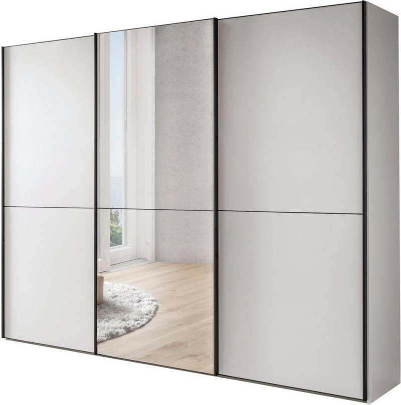 WIEMANN Schwebetürenschrank Phoenix, Made in Germany, modernes Design, Highlight, Blickfang (Viele Farbkombinationen, in 4 Breiten und in 2 Höhen erhältlich) maximaler Staurraum, inkl.Einlegeböden, Wäscheböden u. Dämpfer von WIEMANN