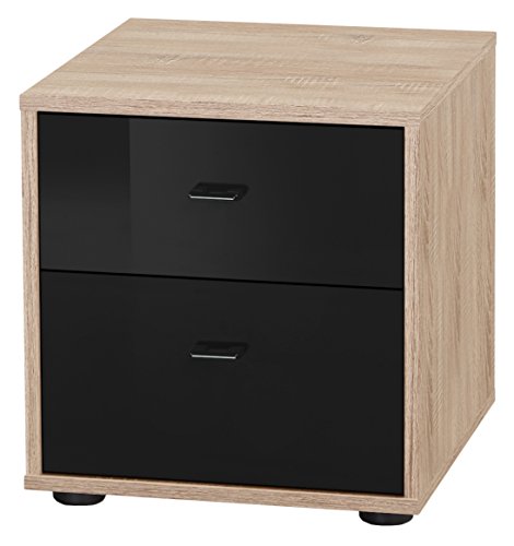 Wiemann 599729 Tokio Nachttisch, Holz, eiche-sägerau-nachbildung, 43 x 40 x 42 cm, montiert von WIEMANN