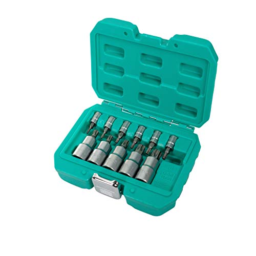 Nuss Set 11tlg TX 1/2 Zoll Q-50 Stahl von WIESEMANN 1893 I Umfangreicher Bit Satz in den Größen TX 10- TX 60 I In praktischer Transportbox I 81451 Nuss Set 11tlg TX 1/2 Zoll Q-50 Stahl von WIESEMANN 1893 I Umfangreicher Bit Satz in den Größen TX 10- TX 60 I In praktischer Transportbox I 81451 von WIESEMANN 1893
