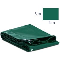 Abdeckplane mit Ösen Anhängerplane Allzweckplane 400 x 300 cm PVC 650 g/m² von WIESENFIELD