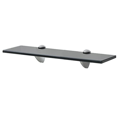 WIFESE 40x10x0,8 cm Schwebendes Glasregal Bad Regal Ablagen Regal Glas Schwebend für Wohnzimmer Badezimmer Wandregal Glas Schwarz Gehärtetes Sicherheitsglas Zink Legierung WIFESE 40x10x0,8 cm Schwebendes Glasregal Bad Regal Ablagen Regal Glas Schwebend für Wohnzimmer Badezimmer Wandregal Glas Schwarz Gehärtetes Sicherheitsglas Zink Legierung von WIFESE