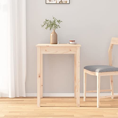 WIFESE 55x55x75 cm Esstisch KüChe Tisch EsszimmermöBel Esszimmertische KüChentisch Tischplatte KüChentisch Kleiner Tisch Wohnzimmer Esstisch Holz Dining Table KüChenmöBel Massivholz Kiefer von WIFESE