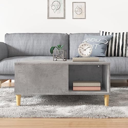 WIFESE Couchtisch Multifunktional Beistelltisch Wohnzimmertisch Sofatisch Möbelstück für Zimmer Heimdekoration Minimalistischen Look Betongrau 80x80x36,5 cm WIFESE Couchtisch Multifunktional Beistelltisch Wohnzimmertisch Sofatisch Möbelstück für Zimmer Heimdekoration Minimalistischen Look Betongrau 80x80x36,5 cm von WIFESE