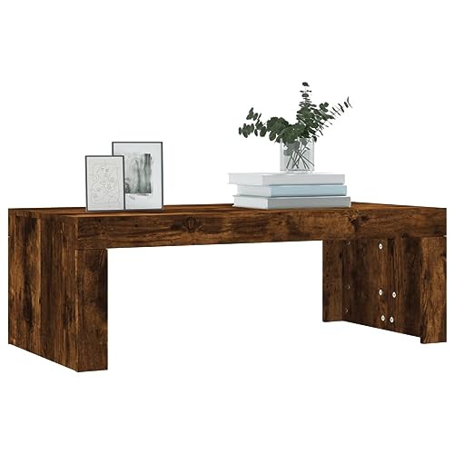 WIFESE Couchtisch Multifunktional Beistelltisch Wohnzimmertisch Sofatisch Möbelstück für Zimmer Heimdekoration Minimalistischen Look Räuchereiche 102x50x36 cm WIFESE Couchtisch Multifunktional Beistelltisch Wohnzimmertisch Sofatisch Möbelstück für Zimmer Heimdekoration Minimalistischen Look Räuchereiche 102x50x36 cm von WIFESE