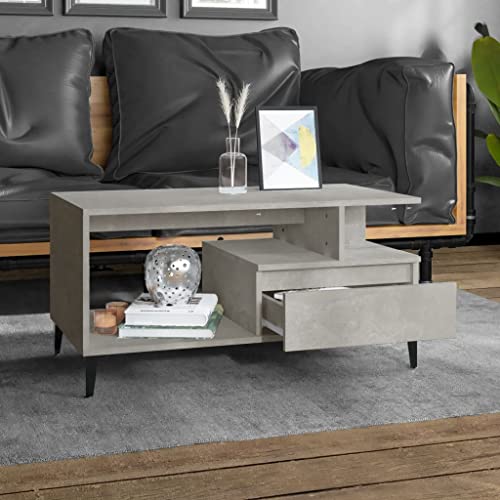 WIFESE Couchtisch Multifunktional Sofatisch Beistelltisch Wohnzimmertisch Möbelstück für Zimmer Heimdekoration Minimalistischen Look Betongrau 90x49x45 cm WIFESE Couchtisch Multifunktional Sofatisch Beistelltisch Wohnzimmertisch Möbelstück für Zimmer Heimdekoration Minimalistischen Look Betongrau 90x49x45 cm von WIFESE