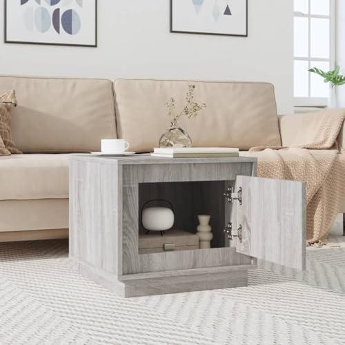 WIFESE Couchtisch Multifunktional Sofatisch Beistelltisch Wohnzimmertisch Möbelstück für Zimmer Heimdekoration Minimalistischen Look Grau Sonoma 51x50x44 cm WIFESE Couchtisch Multifunktional Sofatisch Beistelltisch Wohnzimmertisch Möbelstück für Zimmer Heimdekoration Minimalistischen Look Grau Sonoma 51x50x44 cm von WIFESE