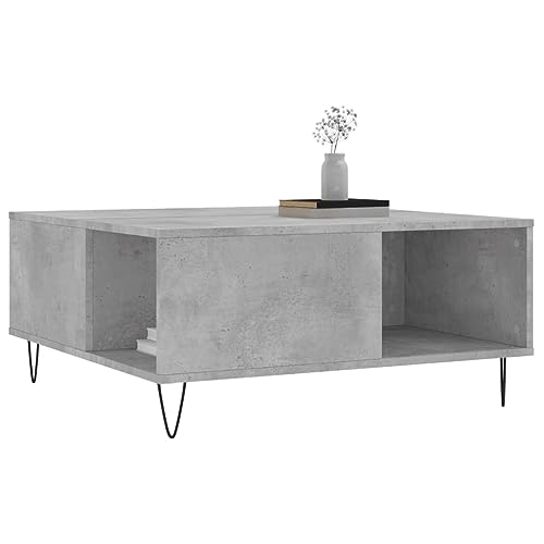 WIFESE Couchtisch Multifunktional Sofatisch Möbelstück für Zimmer Beistelltisch Wohnzimmertisch Heimdekoration Minimalistischen Look Betongrau 80x80x36,5 cm WIFESE Couchtisch Multifunktional Sofatisch Möbelstück für Zimmer Beistelltisch Wohnzimmertisch Heimdekoration Minimalistischen Look Betongrau 80x80x36,5 cm von WIFESE