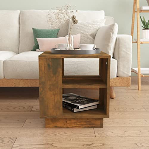 WIFESE Couchtisch Sofatisch Beistelltisch Multifunktional Wohnzimmertisch Möbelstück für Zimmer Heimdekoration Minimalistischen Look Räuchereiche 40x40x43 cm WIFESE Couchtisch Sofatisch Beistelltisch Multifunktional Wohnzimmertisch Möbelstück für Zimmer Heimdekoration Minimalistischen Look Räuchereiche 40x40x43 cm von WIFESE