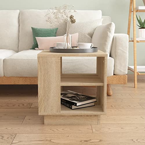 WIFESE Couchtisch Sofatisch Beistelltisch Multifunktional Wohnzimmertisch Möbelstück für Zimmer Heimdekoration Minimalistischen Look Sonoma-Eiche 40x40x43 cm WIFESE Couchtisch Sofatisch Beistelltisch Multifunktional Wohnzimmertisch Möbelstück für Zimmer Heimdekoration Minimalistischen Look Sonoma-Eiche 40x40x43 cm von WIFESE