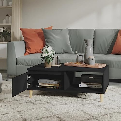 WIFESE Couchtisch Sofatisch Multifunktional Beistelltisch Wohnzimmertisch Möbelstück für Zimmer Heimdekoration Minimalistischen Look Schwarz 90x60x35 cm WIFESE Couchtisch Sofatisch Multifunktional Beistelltisch Wohnzimmertisch Möbelstück für Zimmer Heimdekoration Minimalistischen Look Schwarz 90x60x35 cm von WIFESE