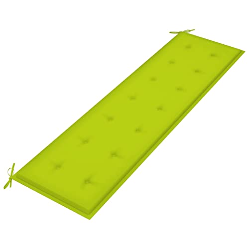 WIFESE Gartenbank-Auflage Hellgrün 180x50x3 cm Stoff Sitzkissen Bank Bankauflage Sitzkissen Outdoor Sitzpolster Bank Sitzauflagen Gartenmöbel Universellen Design Geeignet für Gartenbänke im Freien von WIFESE