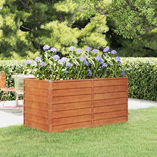 WIFESE Hochbeet Pflanzbeet Gartenbeet 160x80 cm Gemüsebeet 77 cm H Raised Bed Cortenstahl WIFESE Hochbeet Pflanzbeet Gartenbeet 160x80 cm Gemüsebeet 77 cm H Raised Bed Cortenstahl von WIFESE