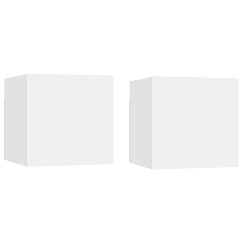 WIFESE Holzwerkstoff 30,5x30x30 cm Nachttische 2er Set Nachttisch Hängend NachtkäStchen Wandregal mit Integrierter Schublade Nachttisch Weiß Schubladenbox Holz Bedside Table Kommode WIFESE Holzwerkstoff 30,5x30x30 cm Nachttische 2er Set Nachttisch Hängend NachtkäStchen Wandregal mit Integrierter Schublade Nachttisch Weiß Schubladenbox Holz Bedside Table Kommode von WIFESE