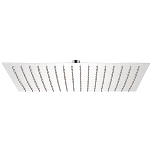 WIFESE Regenduschkopf Edelstahl 30x40 cm Rechteckig Wassersparender Duschkopf Regendusche Duschkopf Energiespar Duschkopf Duschbrause Shower Head Duschbrause Einfache Einstellung Des SprüHwinkels von WIFESE