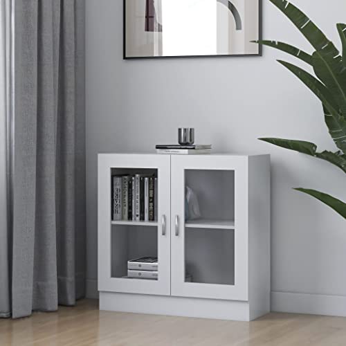 WIFESE Schrank Klein Weiß 82,5x30,5x80 cm KüChenschrank Konsole Aktenschrank Mehrzweckschrank Garderobenschrank Sideboard Vorratsschrank SchräNke Beistellschrank von WIFESE