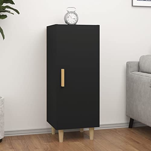 WIFESE Sideboard Schwarz 34,5x34x90 cm Allzweckschrank Schrank Klein Kleine Kommode Kommoden & Sideboards Flur Kommode Wc Schrank Schmal Klein Schrank Schmal von WIFESE