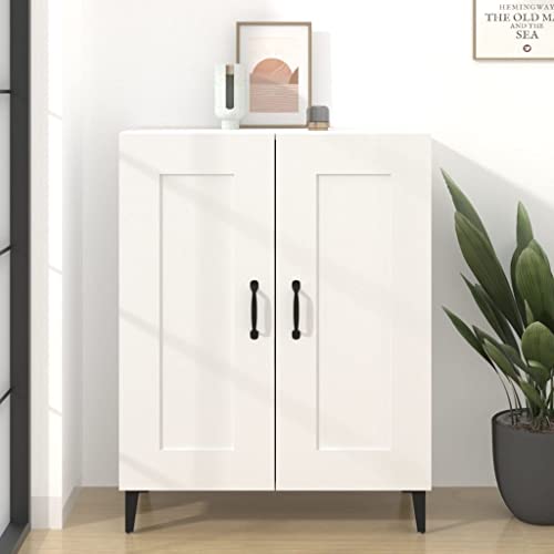 WIFESE Sideboard Weiß 69,5x34x90 cm Kommode Schrank Kommode KüChenschrank Komodenschrank Kommode Flur Sideboard Schlafzimmer Unterschrank KüChe Flurschrank von WIFESE