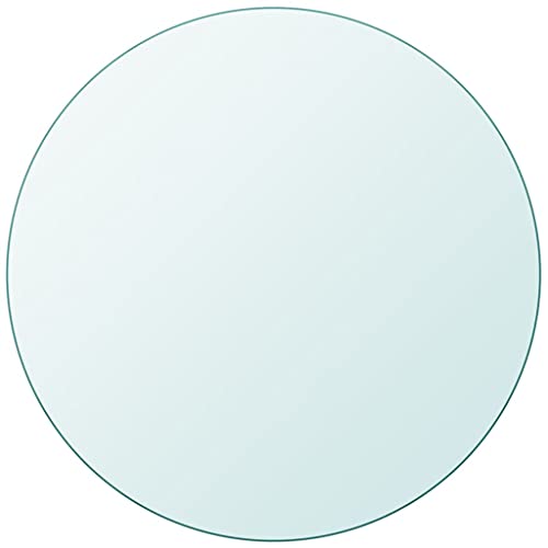 WIFESE Tischplatte 50 cm Esstisch Glasplatte Multiplex Platte Glasplatte Tischplatte Küchenplatte Arbeitsplatte Glasscheiben Rund Tischplatten aus GehäRtetem Glas Rund von WIFESE