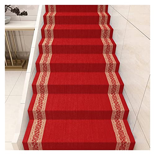 Ganze Rolle Treppenläufer, Mikrofaser Anti-Rutsch-Treppenbeläge, Selbstklebend Kinder Ältere Menschen Haustiere Sicherheit Anti-Kollisions-Teppich, Eisen-Treppen Holz-Treppenmatten ( Color : F , Size von WIGING