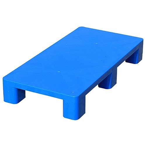 Kunststoffpaletten, HDPE Feuchtigkeitsbeständig Bodenpaletten Für Supermarkt Küche Lagerhaus, Sicherheits-Aufbewahrungspads Für Andere Industrielle Umgebungen ( Color : Blue , Size : 80x40x12cm/2.62x1 von WIGING