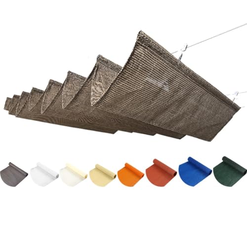 WIGING Einziehbar Welle Sonnensegel, UV-Schutz Markisenabdeckung Mit Montagesatz, Ersatz Gleiten Überdachung Schattenabdeckung Für Outdoor Pergola Wintergarten Terrasse von WIGING