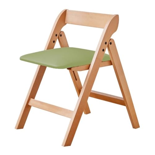Gepolsterte, faltbare Stühle mit Massivholzrahmen, tragbare Küchenstühle, stapelbar und montiert, Akzentstühle für Gäste, Büro, Hochzeit und Party (Stil 3) von WIGSELBL