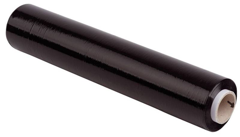 WIHEDÜ Dekorationsfolie Wihedü 380.104 Handstretchfolie - 50 cm x 300 m, 17 mym, schwarz von WIHEDÜ
