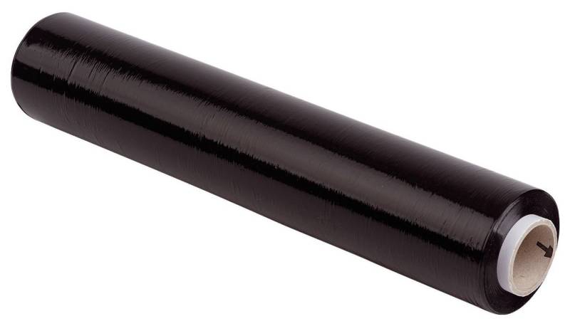 WIHEDÜ Dekorationsfolie Wihedü 380.122 Handstretchfolie - 50 cm x 300 m, 23 mym, schwarz von WIHEDÜ